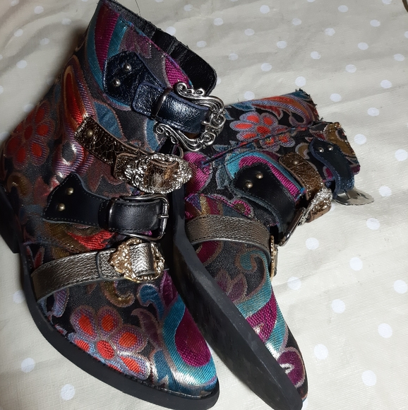 EXCLUSIVE Funky metallic boots Vintage Nego price - Picture 12 of 16